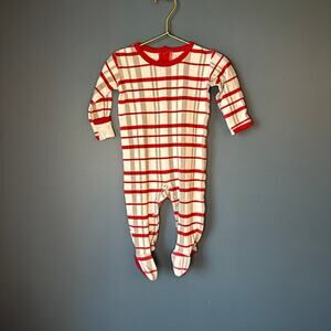 L’ovedbaby Christmas plaid footie